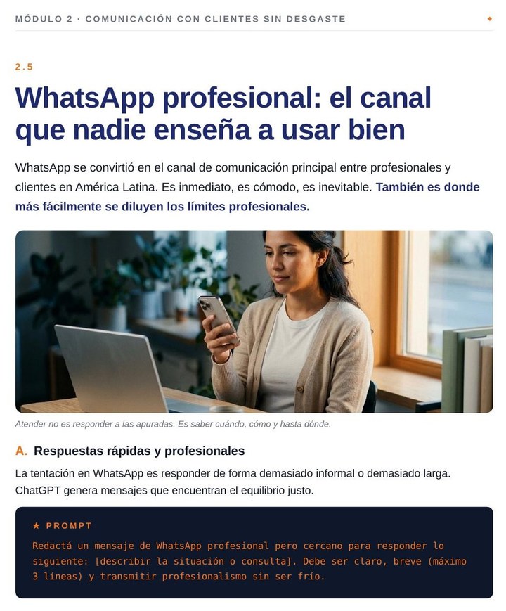 Página interna del ebook: explicación paso a paso de un módulo